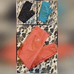 3 pairs of Gymshark Leggings